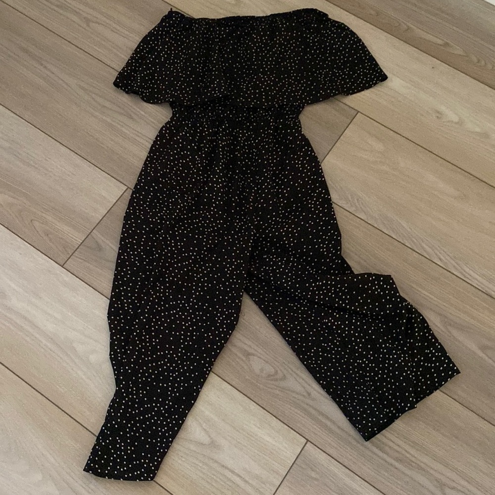 Off the Shoulder Pants Romper